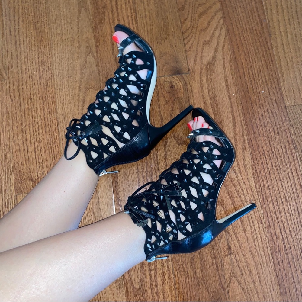 Sam Edelman studded lace up heels